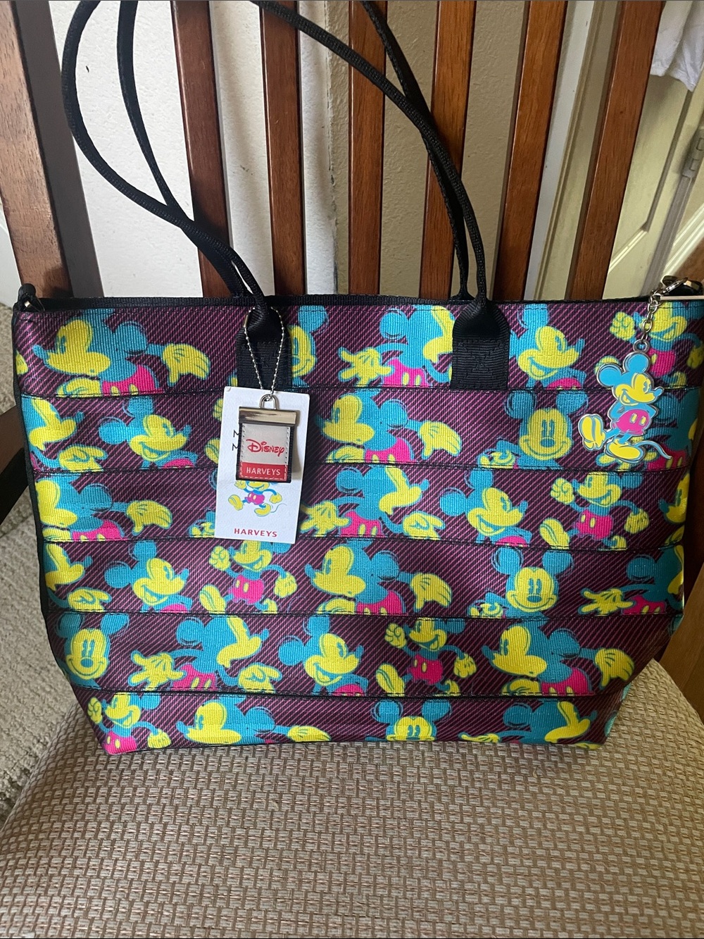 Harveys Disney MCKY Mickey Mouse Patterned medium streamline tote